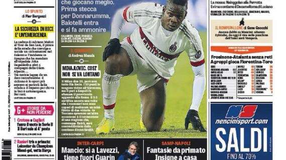 Prime pagine - Mancini tiene fuori Guarin e dice sì a Lavezzi. Che servirebbe adesso