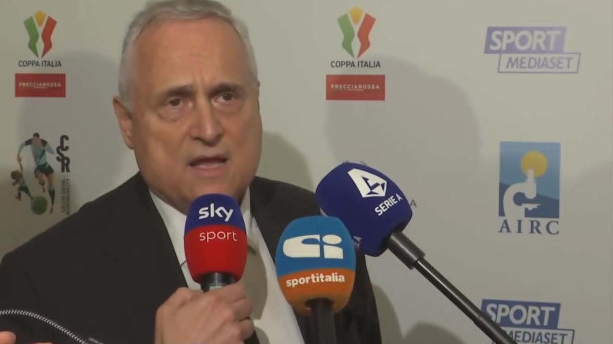 Lotito: "La Lazio domani dovrà combattere per i suoi ideali e valori"