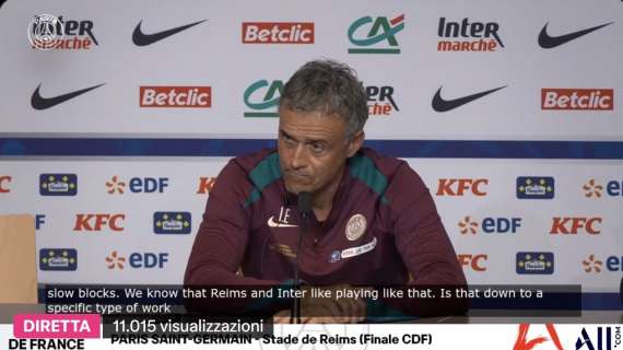 PSG, Luis Enrique: "Tutti a disposizione tranne uno. Il blocco basso dell'Inter? Sappiamo come evitare le trappole"