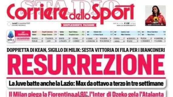 Prima CdS - L'Inter di Dzeko gela l’Atalanta, i due gol del bosniaco riportano in alto Inzaghi 