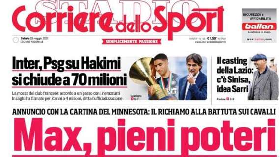 Prima CdS - Inter, PSG su Hakimi. Si chiude a 70 milioni