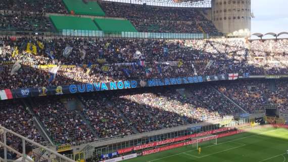 La Curva Nord dopo il poker all'Atalanta: "Solidi e compatti. Bentornata Inter"