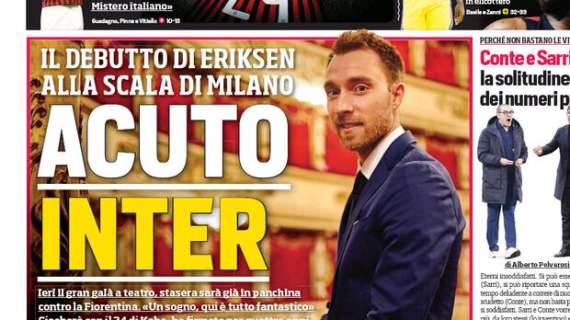 Prima CdS - Acuto Inter: il debutto di Eriksen alla Scala di Milano
