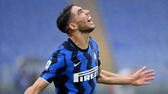 Hakimi ripensa alla griffe di lusso in Roma-Inter 2-2: "This feeling"