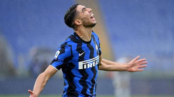 Hakimi festeggia il compleanno dell'Inter: "Auguri, 113"