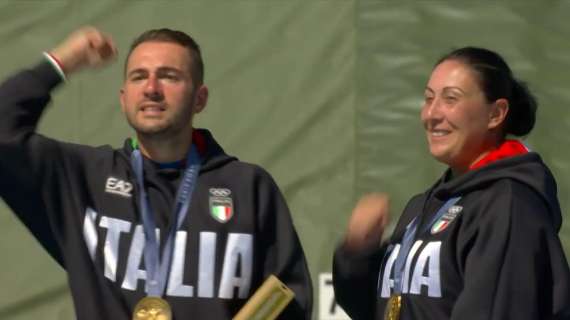 Parigi 2024, Italia d'oro anche nello skeet misto con Bacosi e Rossetti. L'Inter: "La medaglia più importante"