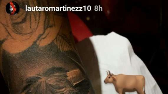 Lautaro Martinez si dedica un nuovo tatuaggio