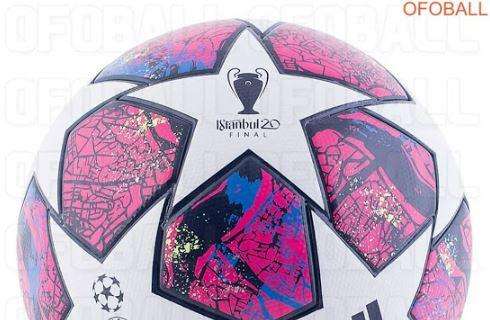 UCL, è a tinte rosa e blu il pallone della finale di Istanbul. In campo già dagli ottavi