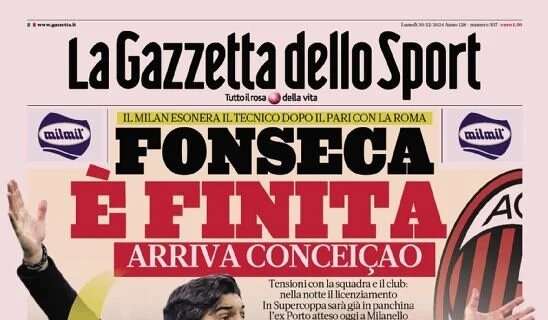 Prima GdS - Fonseca-è finita: arriva Conceicao. Nella notte il licenziamento. Uno Scudetto per tre