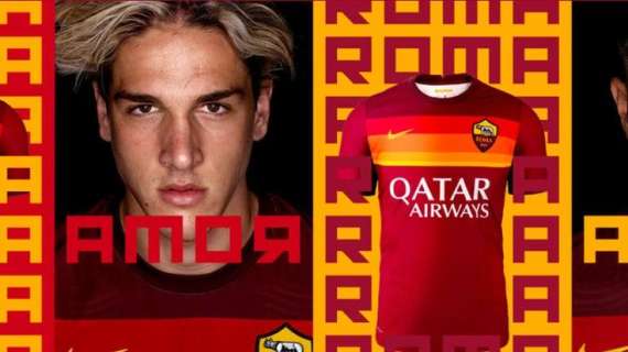 Roma, presentata la nuova maglia. E Zaniolo testimonial ribadisce il suo 'Amor'...