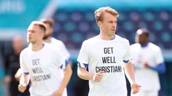 Finlandia, riscaldamento pre-Russia con messaggio per Eriksen: "Get well Christian"