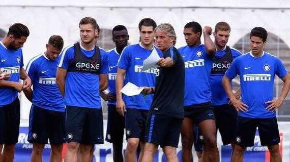 Inter, oggi doppio allenamento. Domani al pomeriggio