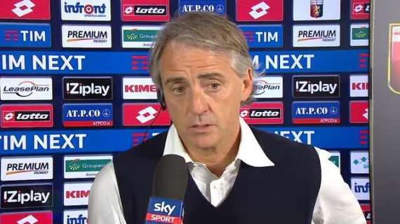 Mancini a Sky: "La strada è giusta. Sul mercato..."