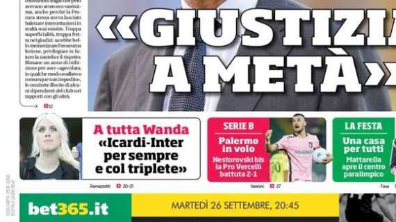Prima CdS - A tutta Wanda: "Icardi-Inter per sempre e col triplete"