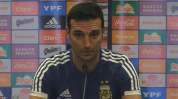 Argentina-Ecuador, Scaloni: "Squadra titolare già definita. Messi? Meglio con le due punte"