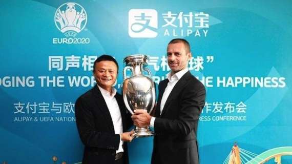 L'Alipay di Jack Ma nuovo partner competizioni Uefa per nazionali fino al 2026