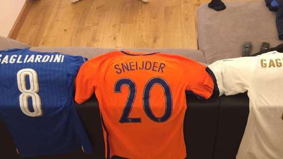 Gaglia, la maglia di Sneijder souvenir da Amsterdam 