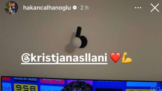 Calhanoglu leader, cuore per l'allievo Asllani sui social. E non manca il pensiero per Correa