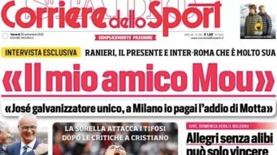 Prima CdS - Inter-Roma, parla Ranieri: "Il mio amico Mou. A Milano pagai l'addio di Motta"