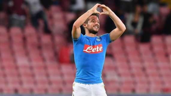 Napoli-Sassuolo, Mertens ammonito: salta l'Inter