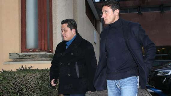 FOTO - Thohir ad Appiano. Eccolo con Javier Zanetti