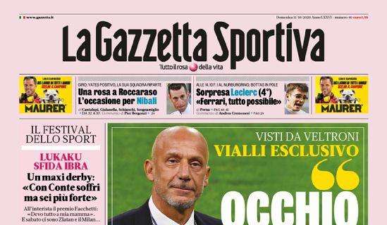 Prima pagina GdS - Maxi derby, Lukaku sfida Ibra: "Con Conte soffri ma sei più forte"