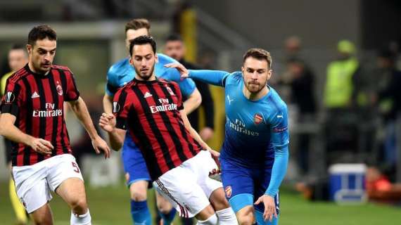 UEL - Mkhitaryan-Ramsey, l'Arsenal schianta il Milan: 2-0 a San Siro. Ok Atletico e Lione, Dortmund ko