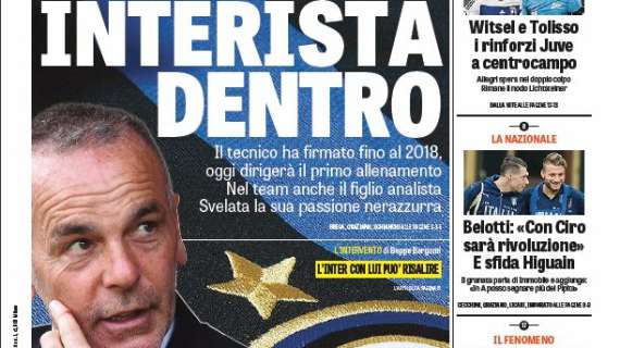 Prima GdS - Pioli interista dentro. Svelata la passione nerazzurra. Bergomi: "L'Inter con lui può risalire"