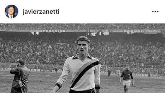 Zanetti fa gli auguri a Facchetti: "Giacinto sempre e per sempre"