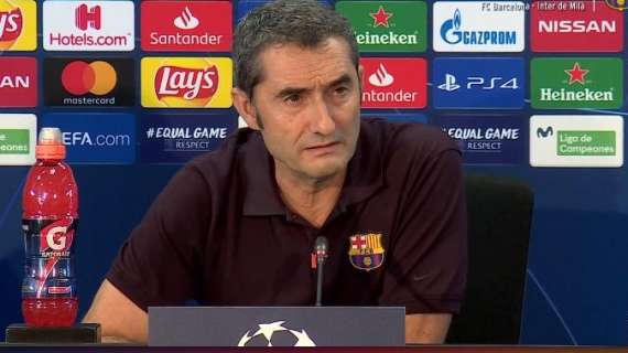 Barça, Valverde: "L'Inter è in gran forma, difficile farle gol. Messi? Non correremo alcun rischio"