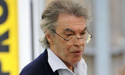 Moratti all'interno dello spogliatoio con Stramaccioni