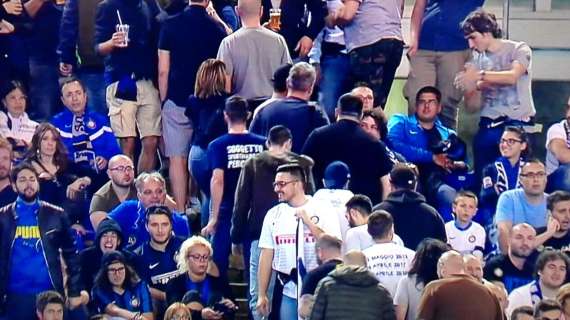 Anche all'Olimpico i tifosi dell'Inter escono dallo stadio