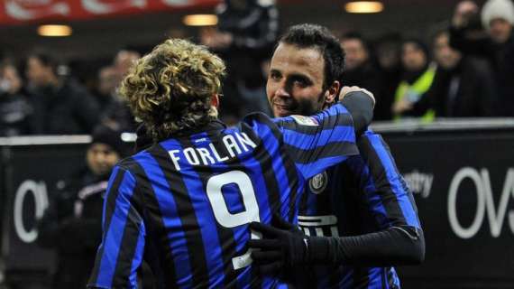 Pazzini e Forlan rischiano la panchina a vantaggio di Milito