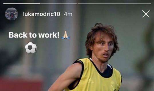 Modric, sul profilo Instagram l'immagine dell'allenamento con il Real
