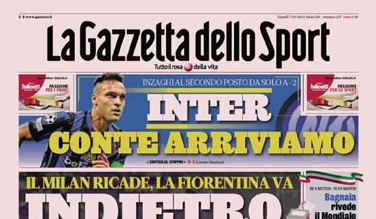 Prima GdS - Conte, arriviamo. Inzaghi al secondo posto da solo a -2