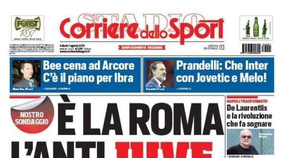 Prime pagine - Jovetic e Melo, Prandelli applaude. Callejon per Juan e soldi. Jojo-Miranda a Istanbul?