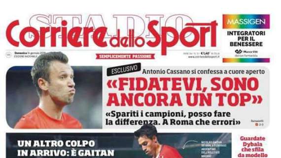 Prima pagina CdS - L'Inter bussa al Cholo: ecco Gaitan