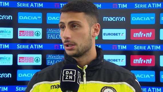 Udinese, Mandragora: "Contro l'Inter un pari che vale come una vittoria"