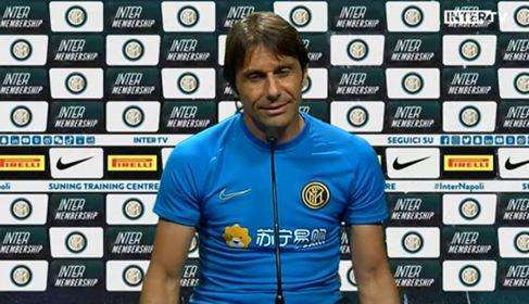 Conte: "Napoli forte, noi vogliamo alzare il livello. Sensi sta facendo dei progressi, Lukaku può migliorare"