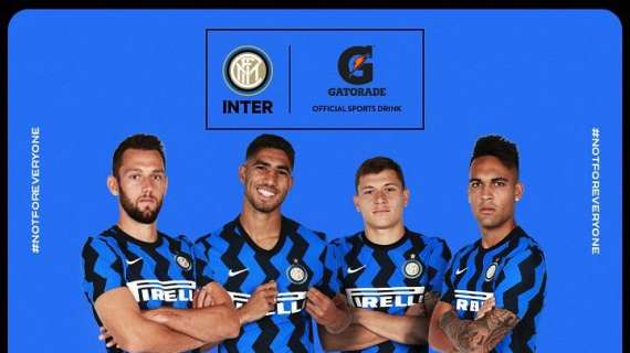 Inter e Gatorade rinnovano la partnership per il terzo anno consecutivo