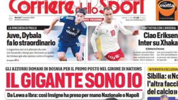 Prima CdS - Ciao Eriksen, Inter su Xhaka: trattativa con l'Arsenal 