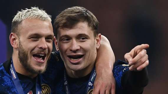 La maglia di Barella della Supercoppa all'asta per aiutare Inter Campus