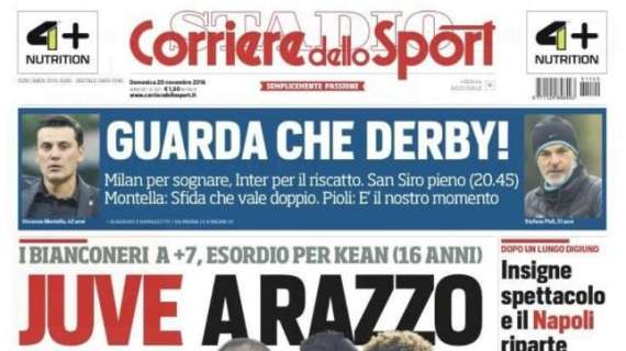 Prima pagina CdS - Guarda che derby!