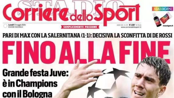 Prima CdS - Fino alla fine. Grande festa Juve: è in Champions con il Bologna