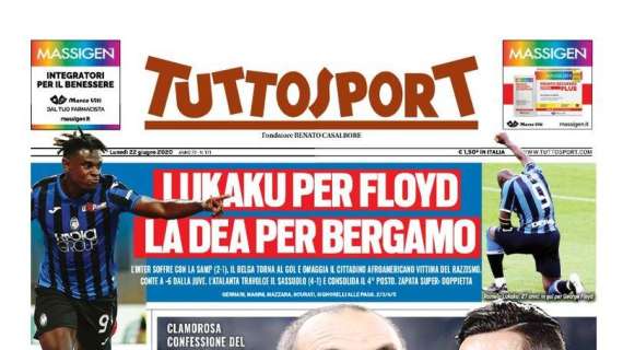 Prima TS - Lukaku per Floyd, Conte a -6 dalla Juventus