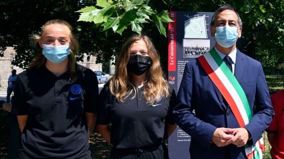 Milano inaugura una via per le calciatrici del '33: Inter Women presente alla cerimonia con Ilaria Pasqui