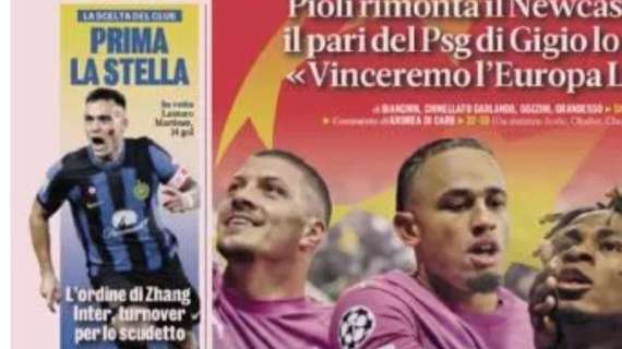 Prima GdS - Prima la stella. L’ordine di Zhang: turnover per lo scudetto