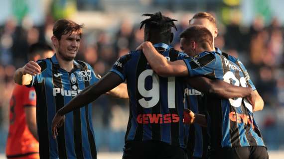 Nzola spaventa, poi l'Atalanta dilaga sullo Spezia: 5-2 e aggancio all'Inter
