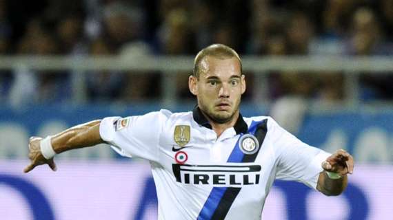 Sneijder esulta: "Ben fatto ragazzi, forza Inter!"