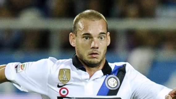 Sneijder, borsa del ghiaccio: "Ma sto bene"